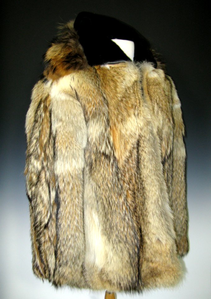 President Ford's wolf skin coat
