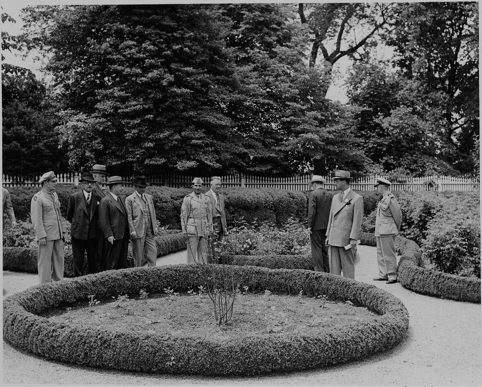 Prince Abdul Ilah of Iraq and other representatives of the government of Iraq during the prince's visit to the United... - NARA - 199084