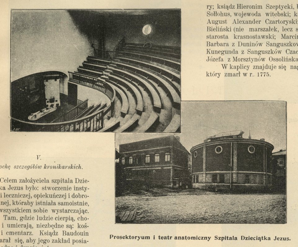Prosektorium i teatr anatomiczny Szpitala Dzieciątka Jezus (61835)