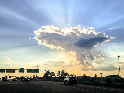 Sunrise sunset clouds