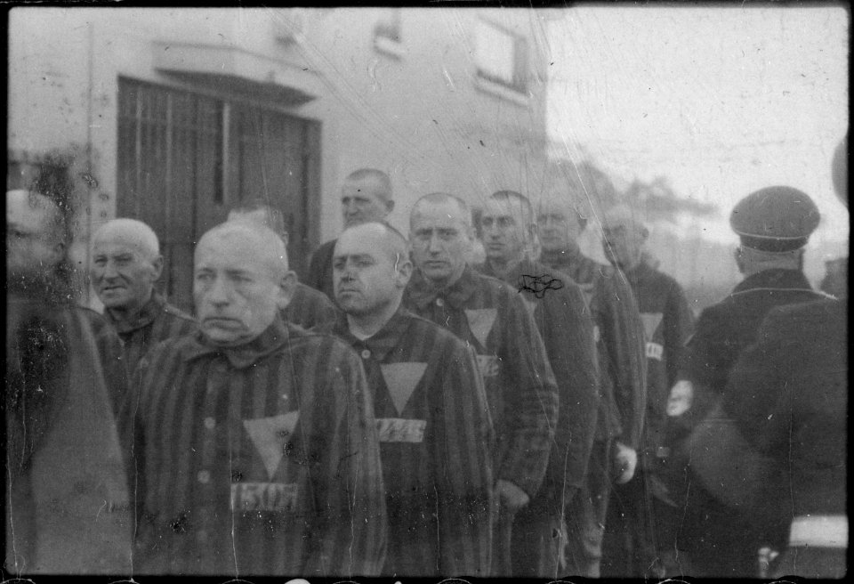 Prisoners in the concentration camp at Sachsenhausen, Germany, December 19, 1938. Heinrich Hoffman Collection. - NARA - 540176