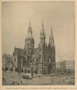 Projekt kościoła Zbawiciela w Warszawie - Stefan Szyller, nagroda pierwsza - Fot. J. Golcz (71496)