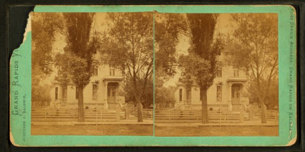 Residence with fence around, by Baldwin, Schuyler C. (Schuyler Colfax), 1823-1900