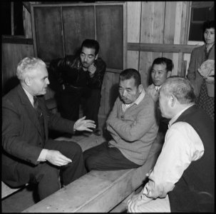 Rohwer Relocation Center, McGehee, Arkansas. Doctor P. A. Weber, from the War Relocation Authority . . . - NARA - 537381
