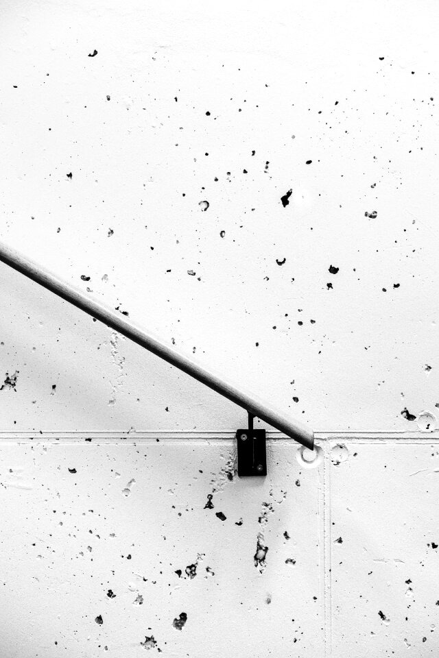 Steel hole abstract