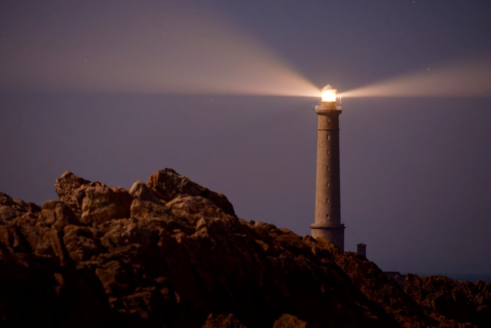 Cliff mountain lighthouse