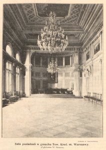 Sala posiedzeń w gmachu Tow. Kred. m. Warszawy - Z plafonem W. Gersona - Fotogr. E. Troczewski (62029)