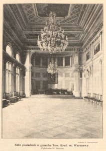 Sala posiedzeń w gmachu Tow. Kred. m. Warszawy - Z plafonem W. Gersona - Fotogr. E. Troczewski (62029) photo