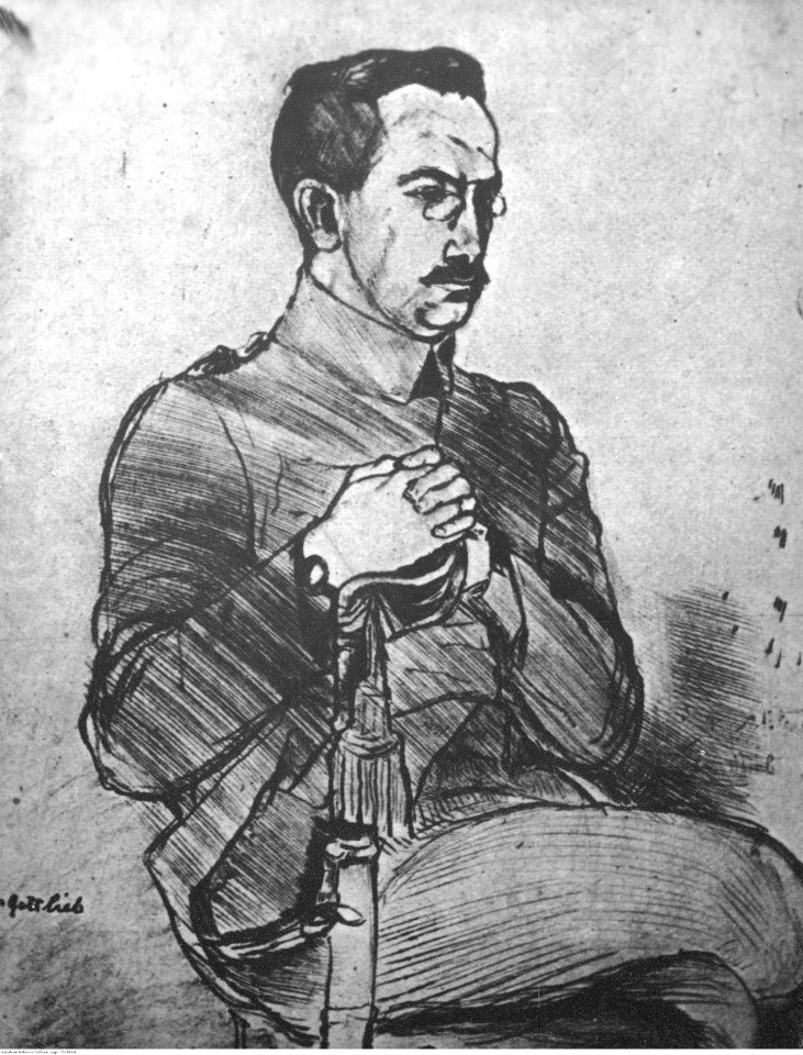 Rysunki Leopolda Gottlieba przedstawiające legionistów (22-392-6)