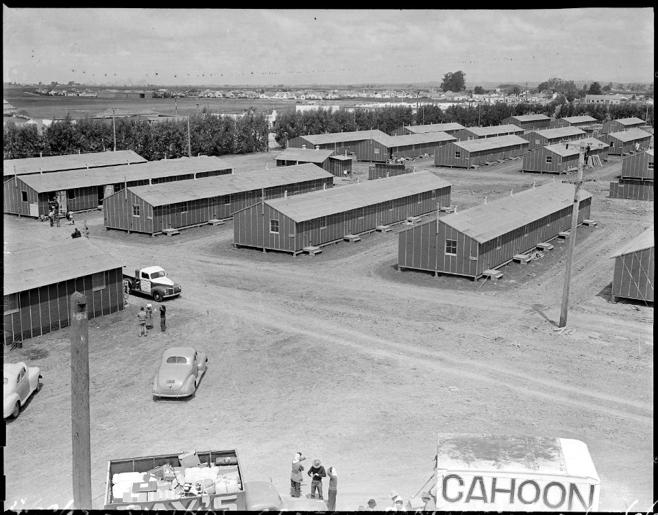 Salinas Assembly center, California. A panoramic view of the Salinas Assembly center. - NARA - 537440