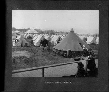 San Francisco Earthquake of 1906, Refugee Station, Presidio - NARA - 524412