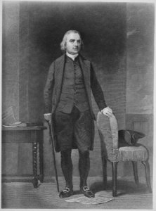 Samuel Adams. Copy of engraving after Alonzo Chappel, published 1858., 1931 - 1932 - NARA - 532929