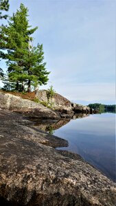 Canadian shield dawn tranquil