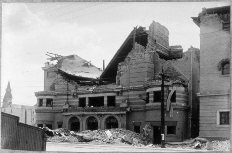 San Francisco Earthquake of 1906, Jewish synagogue and masonic temple - NARA - 513312