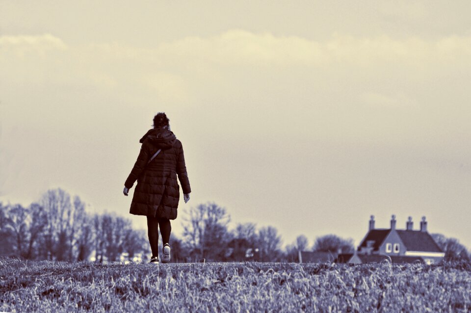 Adult walking woman walking