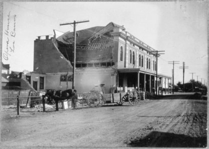 San Francisco Earthquake of 1906, Opera House. Los Banos, California - NARA - 513320 photo