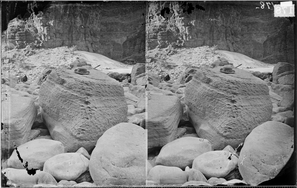 SAND OR LAVA SCULPTURE, GRAND CANYON, COLORADO RIVER - NARA - 523943