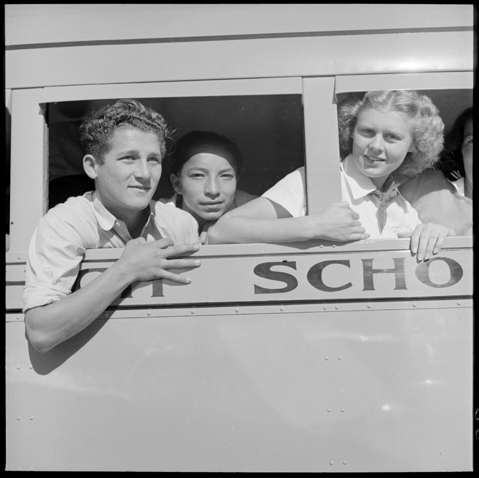 Salinas Valley, Monterey County, California. School Bus - NARA - 532148 photo