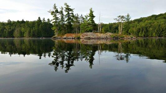 Canadian shield dawn tranquil photo