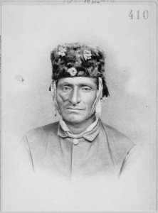 Scar-faced Charley (Chikchikam Lupatkue-latko), a Modoc, bust-length, 1873 - NARA - 533243