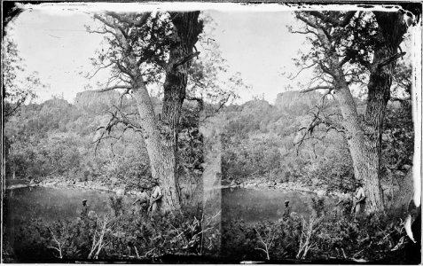 Scene about Apache Lake Sierra Blanca Range Arizona 1873 - NARA - 519729