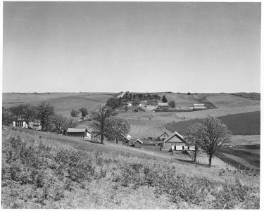 Shelby County, Iowa. This is the land that supports the people in Irwin - some of the best land in . . . - NARA - 522297