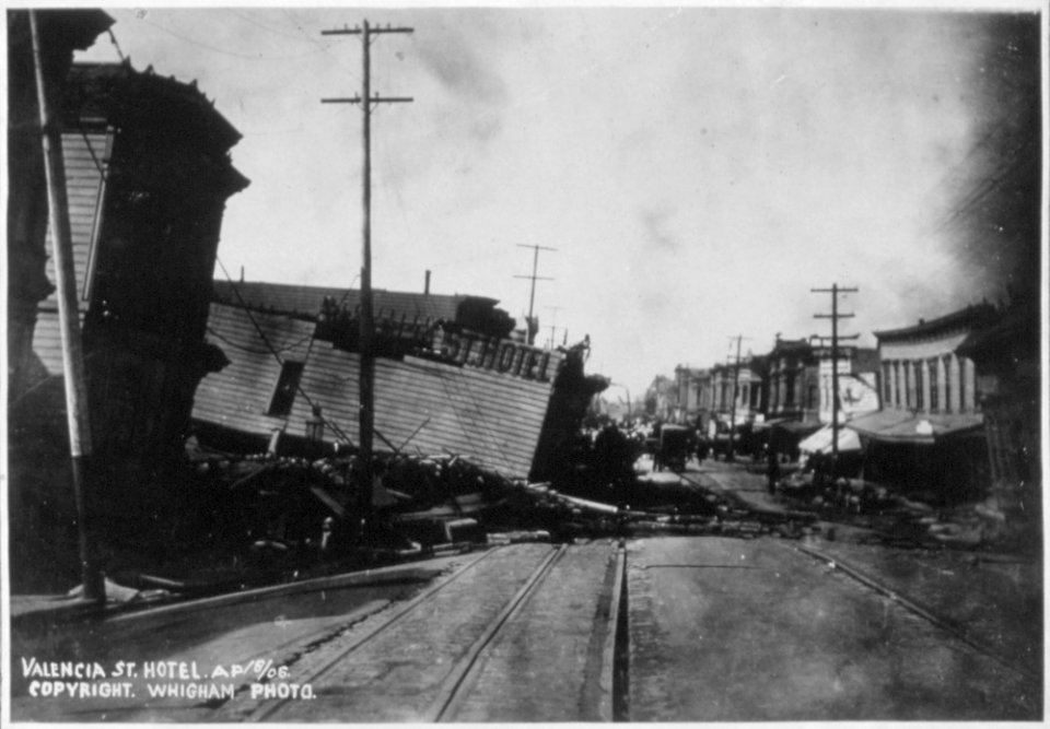 San Francisco Earthquake of 1906, Valencia Street Hotel - NARA - 513309