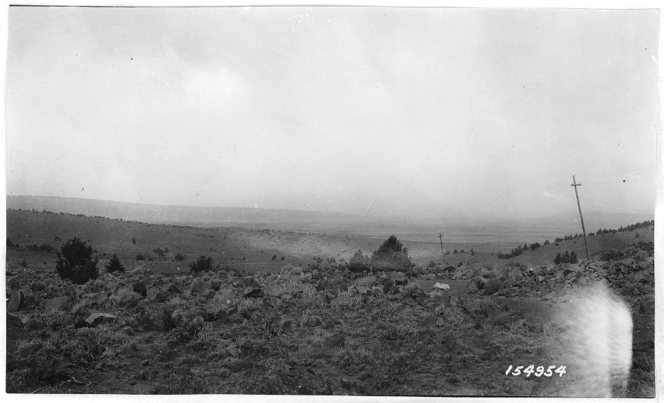 Silver Lake (Dry) from Silver Lake Paisley Road, Wallowa Forest, 1920. - NARA - 299159