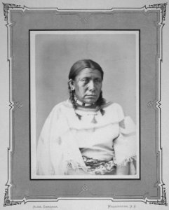 Squaw of Thigh. Brule Sioux, 1872 - NARA - 518989 photo