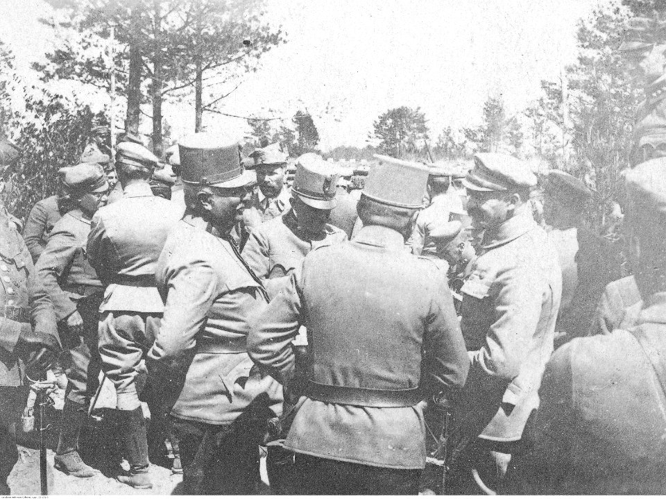 Spotkanie oficerów Komendy Legionów Polskich z oficerami I Brygady (22-151-3)
