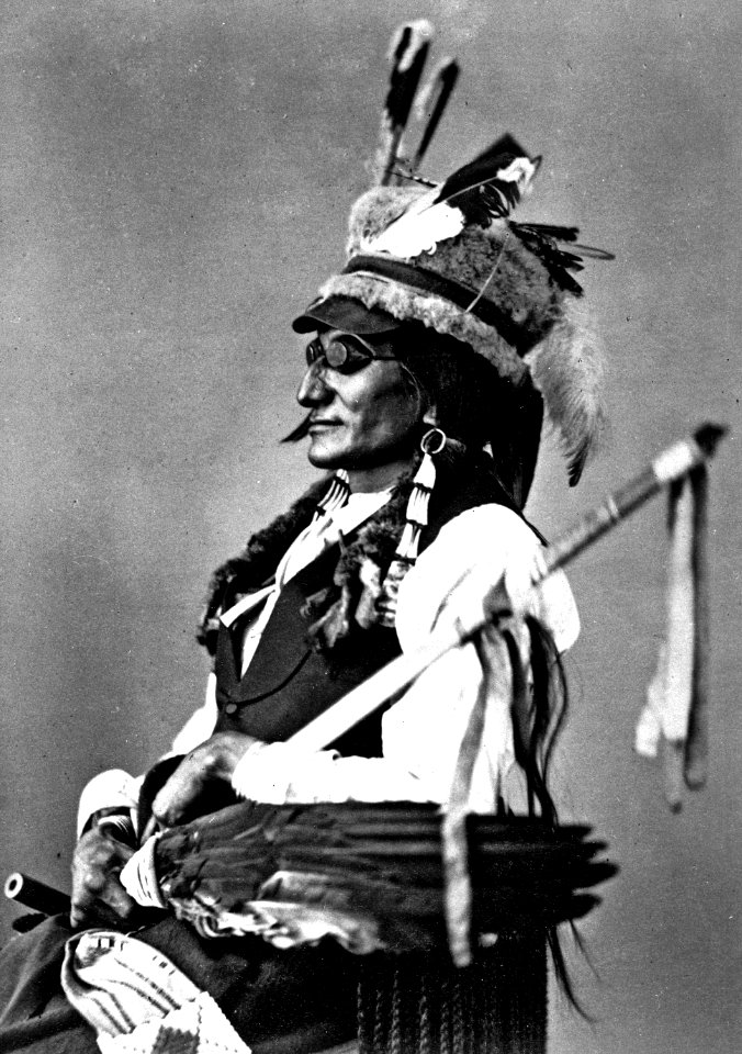 Sitting Crow-Kah-Re-Eo-Tah-Ke. Blackfeet Sioux, 1872 - NARA - 519005