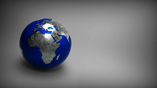 Geography education globe