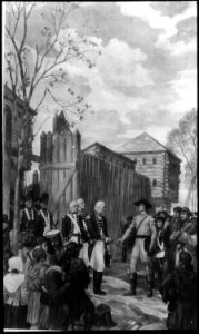 Surrender of Fort Sackville by Colonel Hamilton to Clark - NARA - 518210