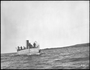 Stiletto. Firing bow torpedo, 1900 - NARA - 512959