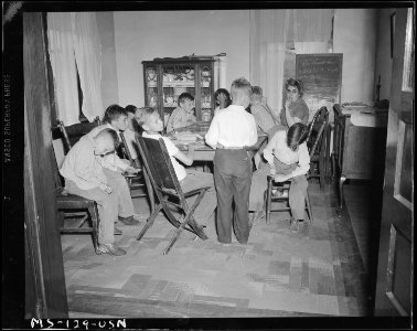 Sunday school conducted in the house. Pursglove Coal Mining Company, Pursglove ^2 Mine, Pursglove, Monongalia County... - NARA - 540291