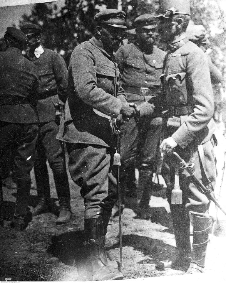 Spotkanie oficerów Komendy Legionów Polskich z oficerami I Brygady (22-151-1)