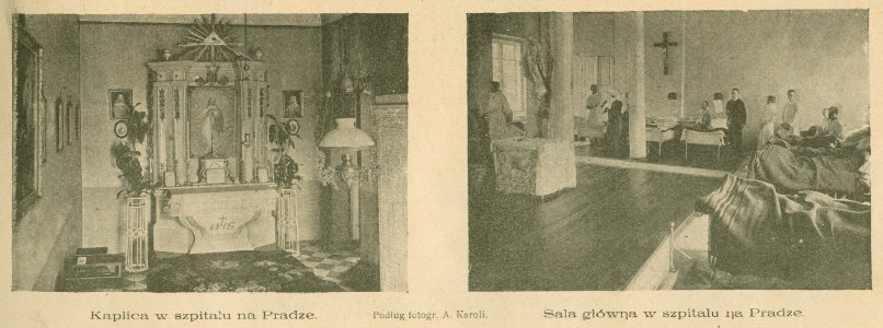 Szpital na Pradze Kaplica w szpitalu na Pradze Sala główna ... ; Podług fotogr. A. Karoli (79862)