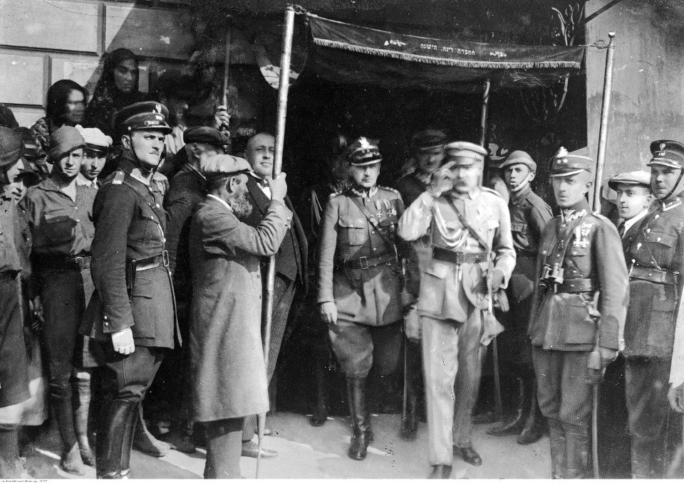 Spotkanie Józefa Piłsudskiego z ludnością żydowską (22-525)
