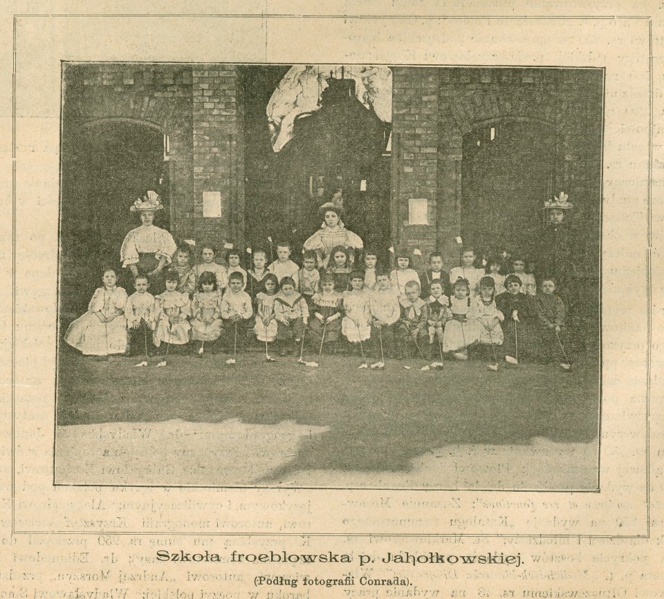 Szkoła freblowska p. Jahołkowskiej na wystawie higienicznej Podług fotografii Conrada (81804)