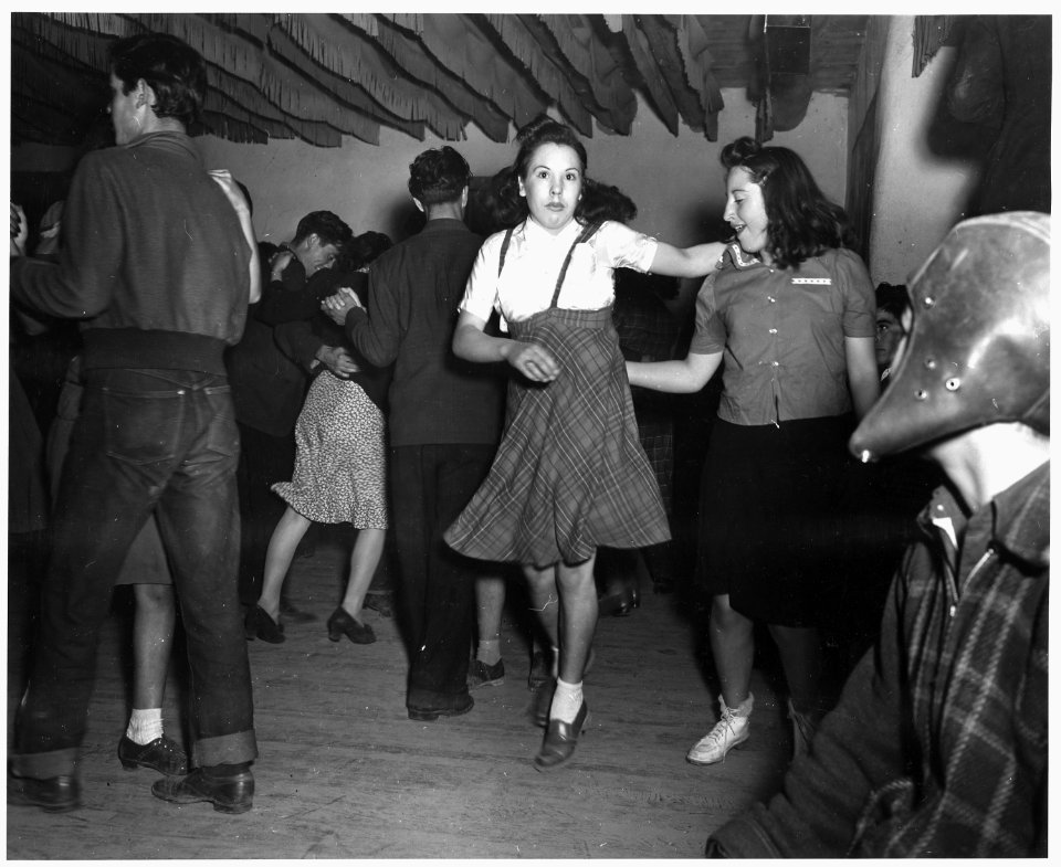 Taos County, New Mexico. Dance at Ranchitos - NARA - 521881