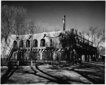 Taos County, New Mexico. Holy Cross Hospital, with 20 beds, serves the Taos area. - NARA - 521978