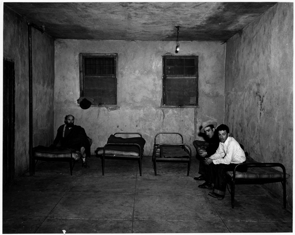 Taos County, New Mexico. Interior of the Taos County Jail. Two of the occupants were locked up as . . . - NARA - 521885