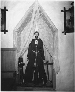 Taos County, New Mexico. Santo, Arroyo Hondo church - NARA - 521922