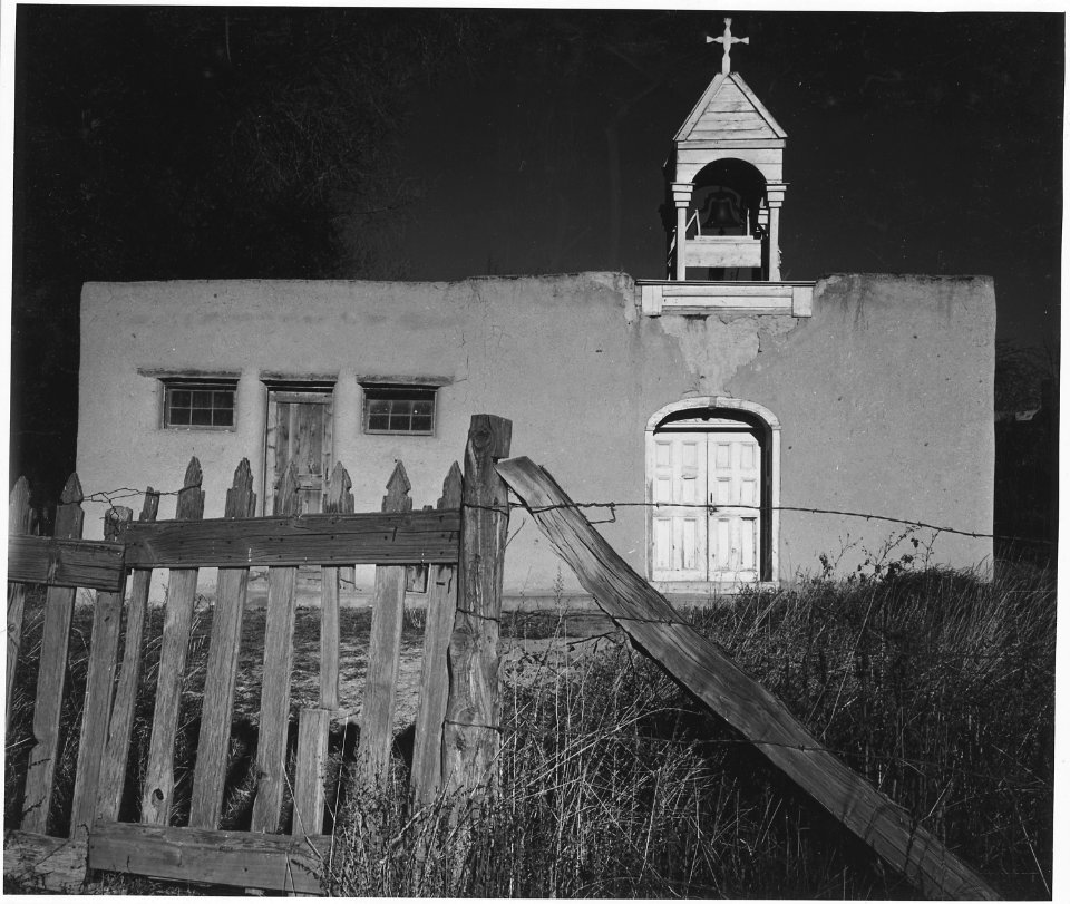 Taos County, New Mexico. Small church north of Taos. This church has not been used for about three . . . - NARA - 521959