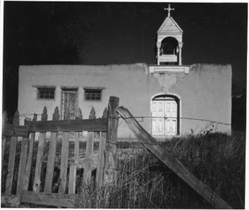 Taos County, New Mexico. Small church north of Taos. This church has not been used for about three . . . - NARA - 521959