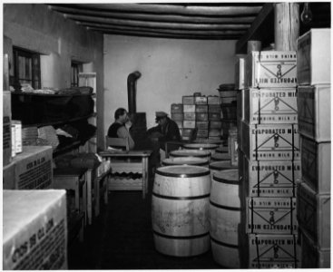 Taos County, New Mexico. Surplus commodities warehouse, Taos. - NARA - 521844