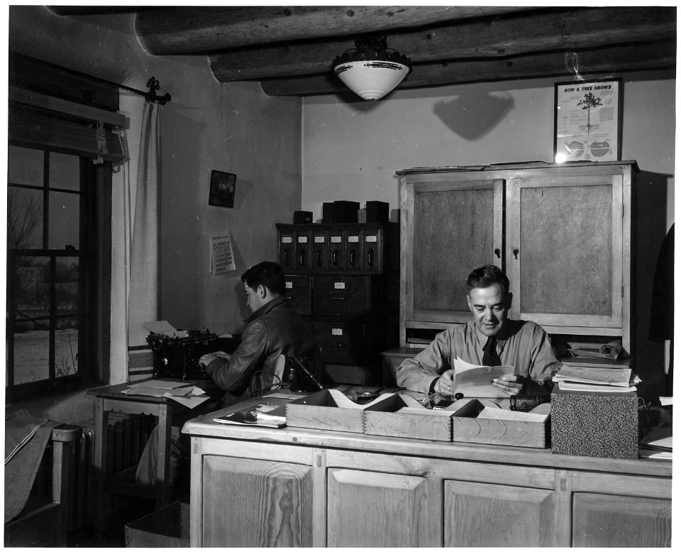 Taos County, New Mexico. Taos Forest Service Office, District Ranger, L.P. Martinez. - NARA - 521894