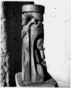 Taos County, New Mexico. Wood carvings of Patrocina Barela - NARA - 521862