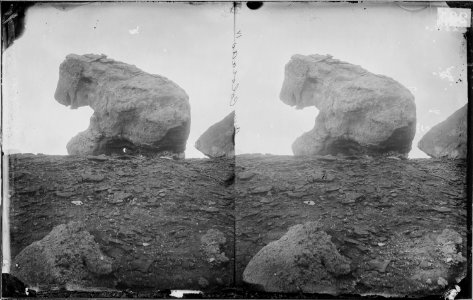 THE BEAR, SANDSTONE COLUMN, PLATEAU NEAR MOUTH OF PARIA, COLORADO RIVER - NARA - 523997