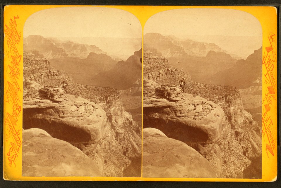 The Grand Canyon from the North Rim, by Hillers, John K., 1843-1925